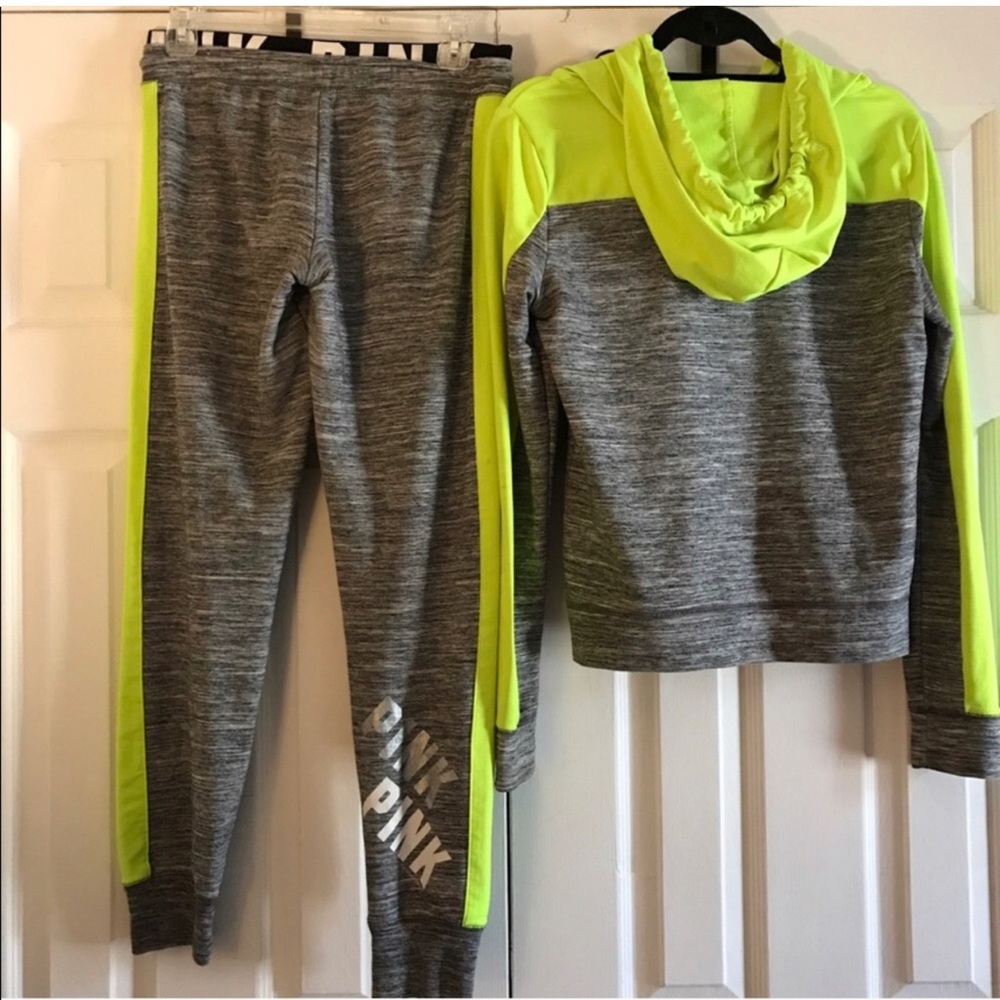 Neon yellow or green sweat suit - Picture 3 of 3